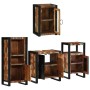 Juego de muebles de baño 4 pcs Madera reciclada maciza