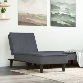 Dark Gray Velvet Divan Sofa by vidaXL, Daybeds - Ref: Foro24-352836, Price: 158,89 €, Discount: %
