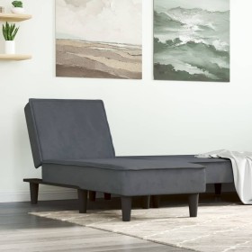 Sofá diván de terciopelo gris oscuro de vidaXL, Divanes - Ref: Foro24-352836, Precio: 161,79 €, Descuento: %
