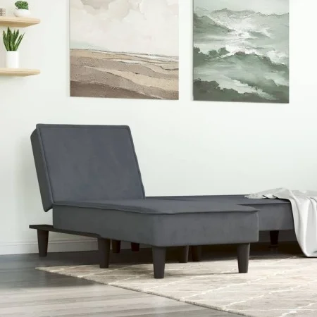 Dark Gray Velvet Divan Sofa by vidaXL, Daybeds - Ref: Foro24-352836, Price: 158,89 €, Discount: %