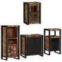 Juego de muebles de baño 4 pcs Madera reciclada maciza