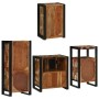 Juego de muebles de baño 4 pcs Madera reciclada maciza
