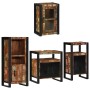 Juego de muebles de baño 4 pcs Madera reciclada maciza