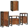 Juego de muebles de baño 4 pcs Madera reciclada maciza