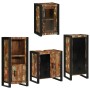 Juego de muebles de baño 4 pcs Madera reciclada maciza