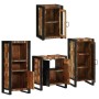 Juego de muebles de baño 4 pcs Madera reciclada maciza