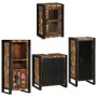 Juego de muebles de baño 4 pcs Madera reciclada maciza