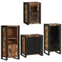 Juego de muebles de baño 4 pcs Madera reciclada maciza