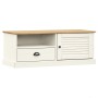 Mueble para TV VIGO madera maciza de pino blanco 106x40x40 cm de vidaXL, Muebles TV - Ref: Foro24-353176, Precio: 91,84 €, De...
