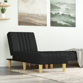 Sofá diván de tela negro de vidaXL, Divanes - Ref: Foro24-352821, Precio: 129,89 €, Descuento: %