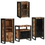 Juego de muebles de baño 4 pcs Madera reciclada maciza