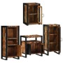 Juego de muebles de baño 4 pcs Madera reciclada maciza