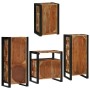 Juego de muebles de baño 4 pcs Madera reciclada maciza