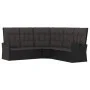 3-piece garden furniture set and black synthetic rattan cushions by vidaXL, Garden sets - Ref: Foro24-362177, Price: 520,06 €...