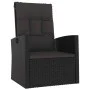 3-teiliges Gartenmöbel-Set und schwarze synthetische Rattankissen von vidaXL, Gartensets - Ref: Foro24-362177, Preis: 520,06 ...