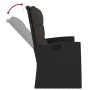 3-teiliges Gartenmöbel-Set und schwarze synthetische Rattankissen von vidaXL, Gartensets - Ref: Foro24-362177, Preis: 581,85 ...