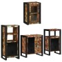 Juego de muebles de baño 4 pcs Madera reciclada maciza