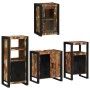 Juego de muebles de baño 4 pcs Madera reciclada maciza