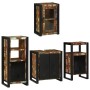 Juego de muebles de baño 4 pcs Madera reciclada maciza
