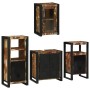 Juego de muebles de baño 4 pcs Madera reciclada maciza