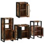 Juego de muebles de baño 4 pcs Madera reciclada maciza