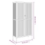 Aparador alto vidrio y acero negro 85x40x180 cm de vidaXL, Aparadores - Ref: Foro24-353004, Precio: 349,15 €, Descuento: %