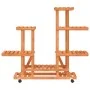 Flower stand with wheels solid fir wood 95x25x101 cm by vidaXL, Pot stands - Ref: Foro24-362864, Price: 45,73 €, Discount: %