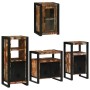 Juego de muebles de baño 4 pcs Madera reciclada maciza