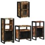 Juego de muebles de baño 4 pcs Madera reciclada maciza