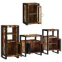 Juego de muebles de baño 4 pcs Madera reciclada maciza
