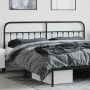 Kopfteil aus schwarzem Metall, 200 cm von vidaXL, Kopf- und Fußteile - Ref: Foro24-352616, Preis: 43,67 €, Rabatt: %