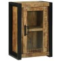 Juego de muebles de baño 4 pcs Marrón Madera de mango maciza