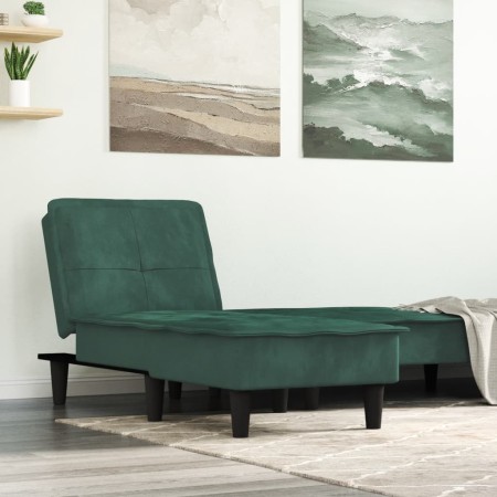 Diwansofa aus dunkelgrünem Samt von vidaXL, Tagesbetten - Ref: Foro24-352846, Preis: 149,54 €, Rabatt: %