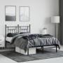 Estructura de cama con cabecero metal negro 120x190 cm de vidaXL, Camas y somieres - Ref: Foro24-353534, Precio: 110,72 €, De...