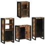Juego de muebles de baño 4 pcs Madera reciclada maciza