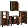 Juego de muebles de baño 4 pcs Madera reciclada maciza