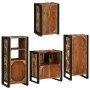 Juego de muebles de baño 4 pcs Madera reciclada maciza