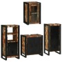 Juego de muebles de baño 4 pcs Madera reciclada maciza