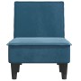 Blue velvet chaise lounge sofa by vidaXL, Daybeds - Ref: Foro24-352834, Price: 136,48 €, Discount: %
