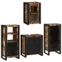 Juego de muebles de baño 4 pcs Madera reciclada maciza