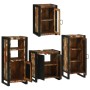 Juego de muebles de baño 4 pcs Madera reciclada maciza