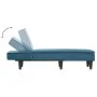 Blue velvet chaise lounge sofa by vidaXL, Daybeds - Ref: Foro24-352834, Price: 134,31 €, Discount: %