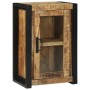 Juego de muebles de baño 3 pcs Marrón Madera de mango maciza