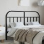 Kopfteil aus schwarzem Metall, 150 cm von vidaXL, Kopf- und Fußteile - Ref: Foro24-353669, Preis: 42,87 €, Rabatt: %