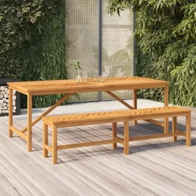 Solid acacia wood dining table 200x90x74 cm by vidaXL, Garden tables - Ref: Foro24-362242, Price: 254,38 €, Discount: %