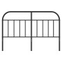 Kopfteil aus schwarzem Metall, 150 cm von vidaXL, Kopf- und Fußteile - Ref: Foro24-353669, Preis: 42,87 €, Rabatt: %