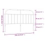 Kopfteil aus schwarzem Metall, 150 cm von vidaXL, Kopf- und Fußteile - Ref: Foro24-353669, Preis: 42,87 €, Rabatt: %