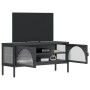 TV-Schrank aus schwarzem Glas und Stahl, 105 x 35 x 50 cm von vidaXL, TV-Möbel - Ref: Foro24-352998, Preis: 157,68 €, Rabatt: %