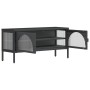 TV-Schrank aus schwarzem Glas und Stahl, 105 x 35 x 50 cm von vidaXL, TV-Möbel - Ref: Foro24-352998, Preis: 157,68 €, Rabatt: %