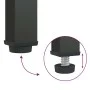 Black glass and steel TV cabinet 105x35x50 cm by vidaXL, TV Furniture - Ref: Foro24-352998, Price: 155,21 €, Discount: %